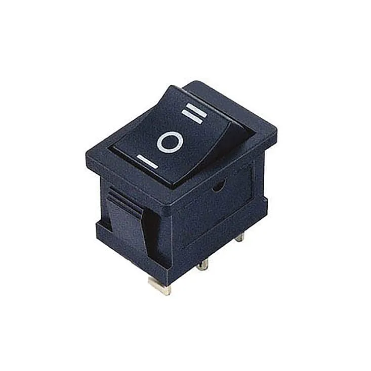 Crni prekidač 19x13mm 3pola/3pina