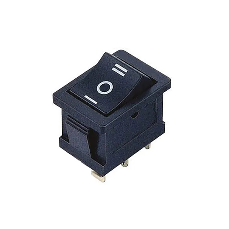 Crni prekidač 19x13mm 3pola/3pina