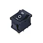 Crni prekidač 19x13mm 3pola/3pina