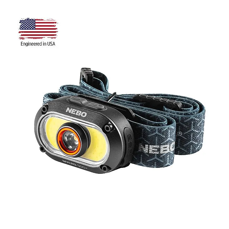 LED naglavna punjiva lampa Nebo MYCRO 500 NEB-HLP-1005-G