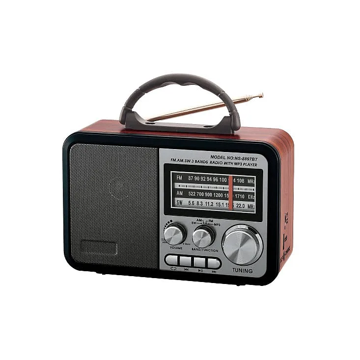 Prenosni retro Bluetooth radio 8897BT/B NS-8897BT/B