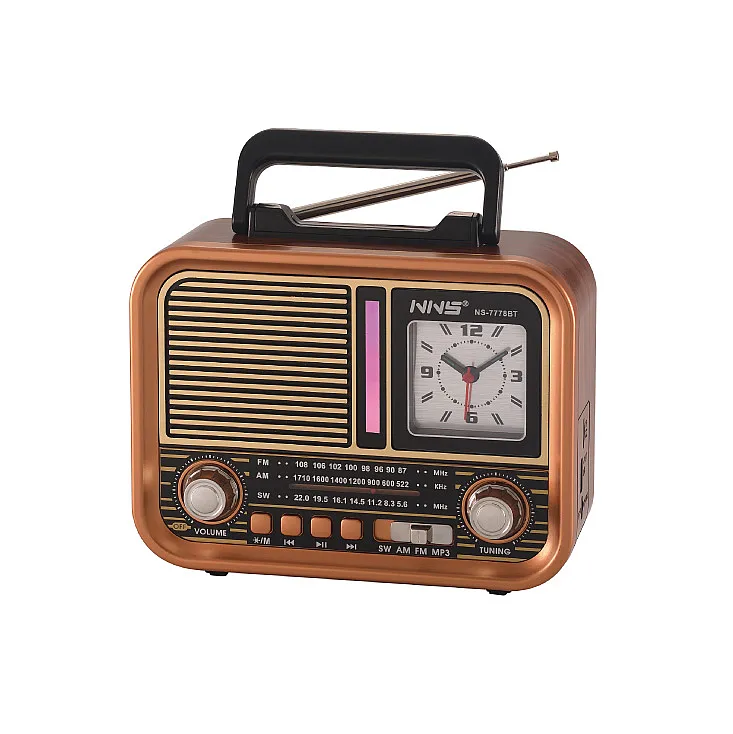 Prenosni retro RGB Bluetooth radio + sat 7778BT NS-7778BT
