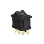 Crni prekidač 19x13mm 3pola/6pinova PREKplas-CR36
