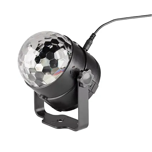 Mini RGB disko kugla 80mm, USB, do 100m2 DL80R
