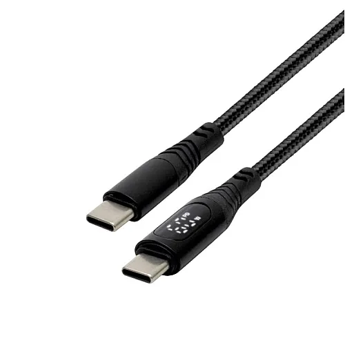 USB kabel sa displejem, USB-C/USB-C, 100W 1.2m USBCC100PM