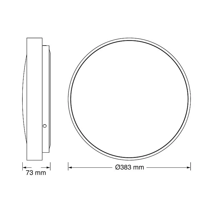 Osram LED plafonjera 24W 4000K IP20 bela