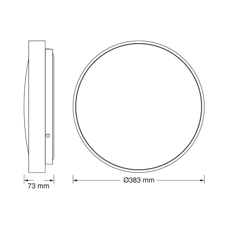 Osram LED plafonjera sa senz. 24W 3000K IP20 bela