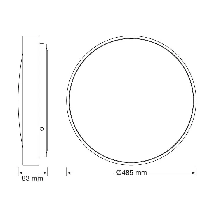Osram LED plafonjera 36W 4000K IP20 bela