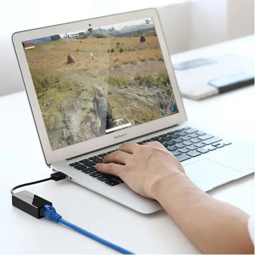 USB 2.0 na RJ45 adapter 10/100Mbps crni