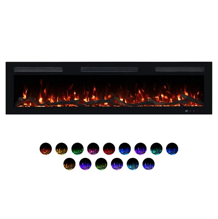 Prosto smart el. 60" 3u1 multikolor s. kamin 1800W EK60G15/WF