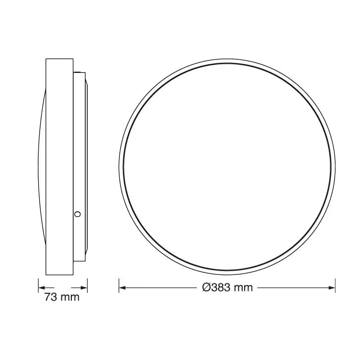 Osram LUXO LED plafonjera sa senz. 24W 4000K IP20 4099854652356E