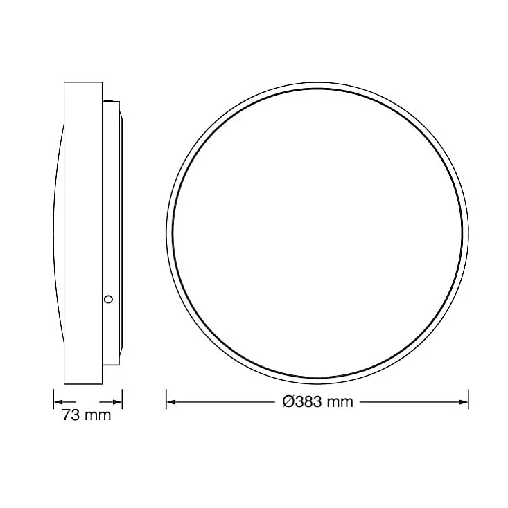 Osram LUXO LED plafonjera sa senz. 24W 4000K IP20 4099854652356E