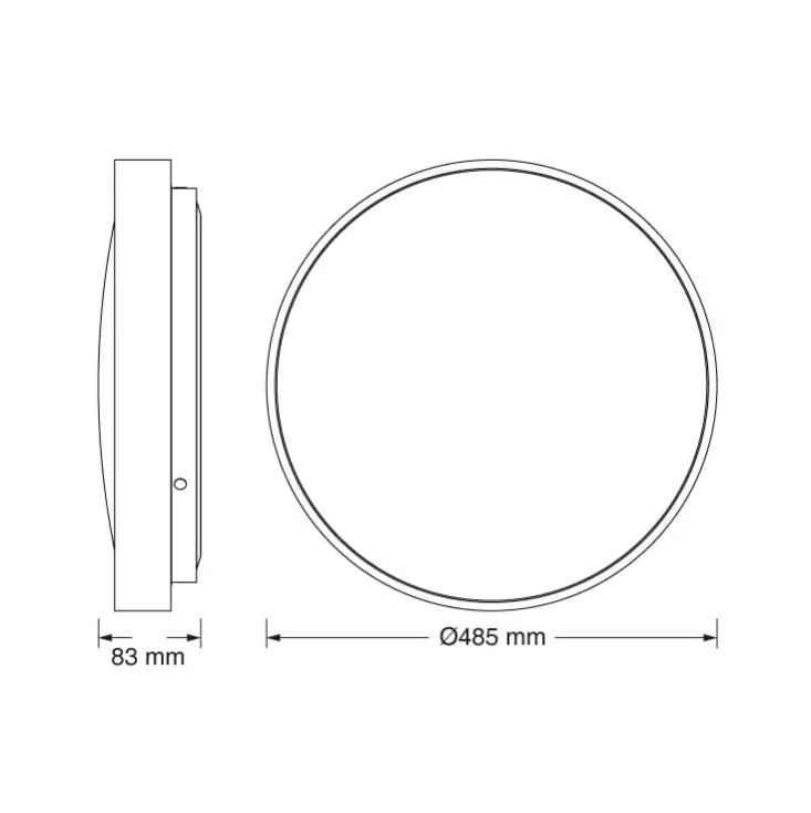 Osram LUXO srebrna LED plafonjera 36W 4000K IP20 4099854652424E