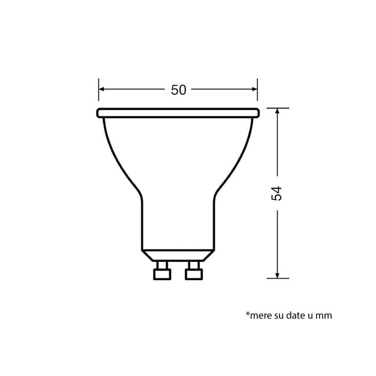 LED sijalica 6500K 6.9W GU10 60° Osram 4058075599321E