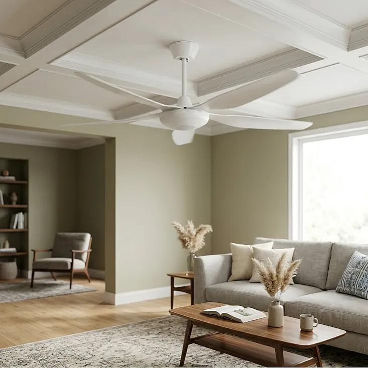 Prosto beli plafonski ventilator 137cm, 5 elisa CFB5404-5/40WH