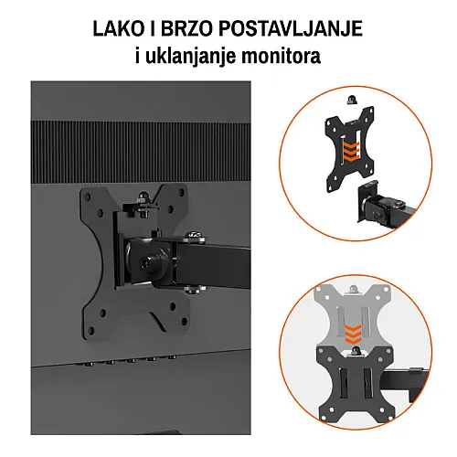 Stoni nosač za monitor 15" do 32", 8kg MHZ11