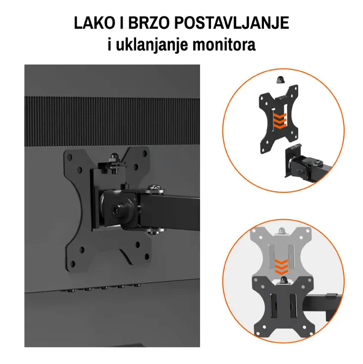 Stoni nosač za monitor 15" do 32", 8kg MHZ11