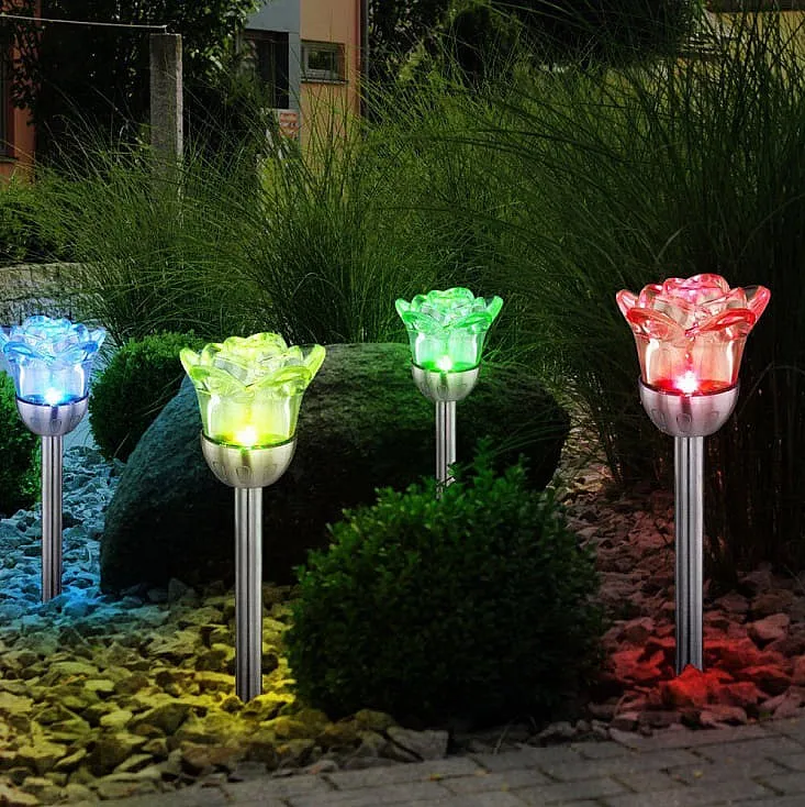 Solarna RGB baštenska lampa GS015 ML-GS015
