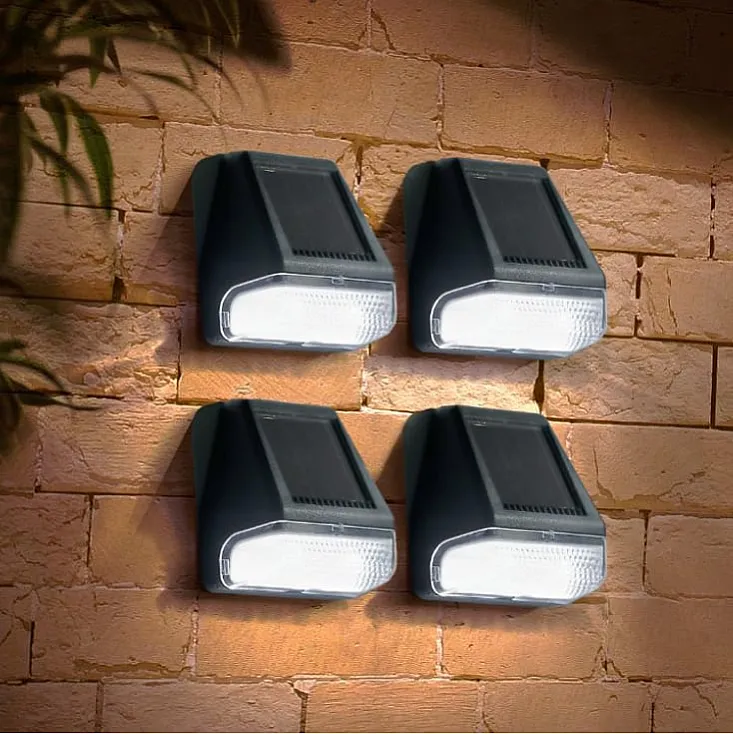 Nazidna LED solarna lampa - 4 kom. WS120