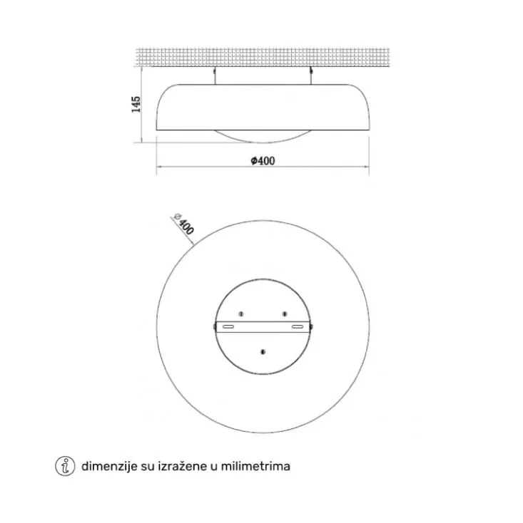 LED plafonjera 20W, promenljiva boja svetla 202527 SOLEA76