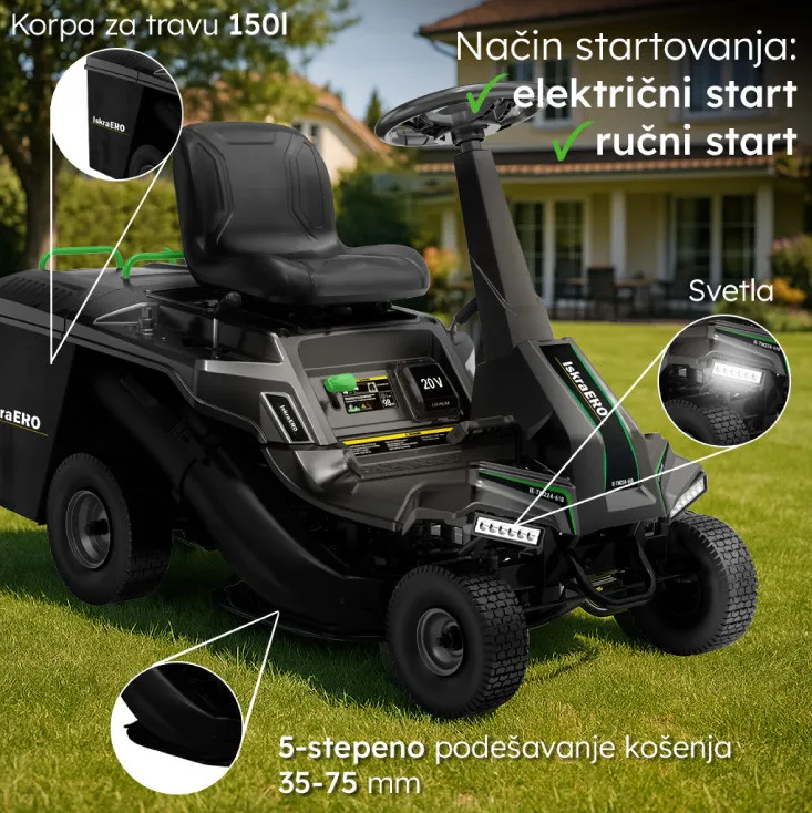 Iskra traktorska kosilica za travu 224 cm3 IE-TM224-610
