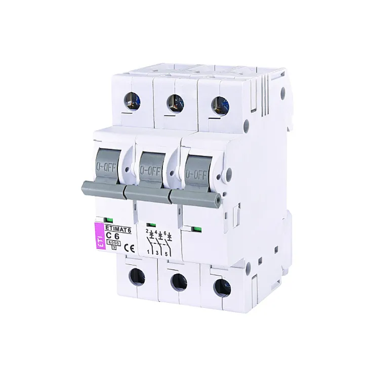 Automatski osigurač 3P ETI C 6A 6KA E2145512