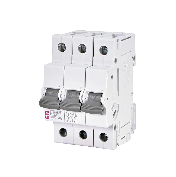 Automatski osigurač 3P ETI C 32A 6KA E1900333