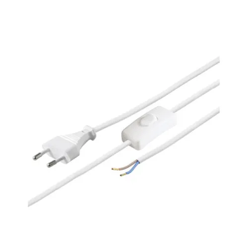 Strujni kabel sa prekidačem 2,0m N2K-2/WH
