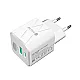 Univerzalni brzi punjač 1xPD Type-C + 1xQC USBP370