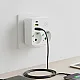 Strujni razdelnik 2 utič. + prekidač, 2xUSB+tip CNV86U/WH