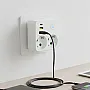 Strujni razdelnik 2 utič. + prekidač, 2xUSB+tip CNV86U/WH