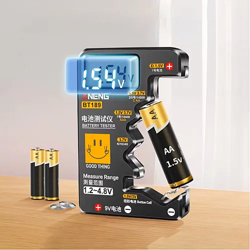 Tester baterija (AA,AAA,C,D),9V,Li-Ion,dugmaste BT-189