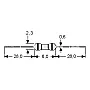 Otpornik ugljeni 5% 10M  1/4W OTP1/4W10M