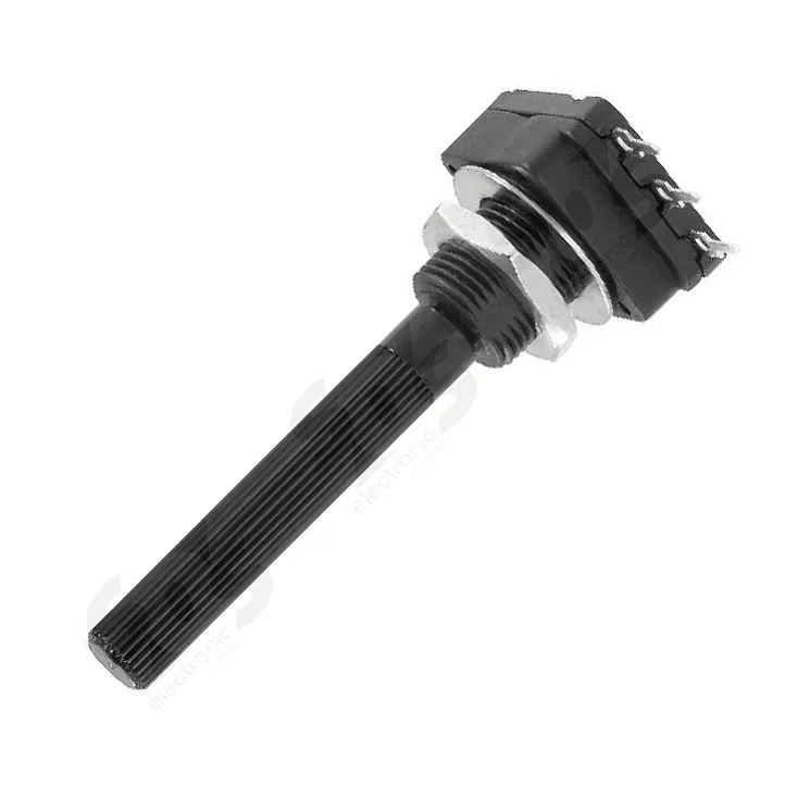 Mono potenciometar 500K LIN. 6mm PIHER PC16MLK500
