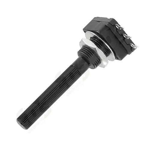 Mono potenciometar 25K LIN. 6mm PIHER PC16MLK025