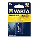 Varta alkalna mangan baterija 9V VAR-6LR61/BP1