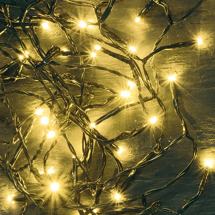 Lampice za jelku sa 100 toplo belih LED dioda KII100/WW