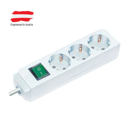 Razvodnik sa 3 mesta 3m 1.5mm2 + prekidač 1152320400b