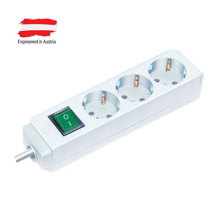 Razvodnik sa 3 mesta 3m 1.5mm2 + prekidač 1152320400b