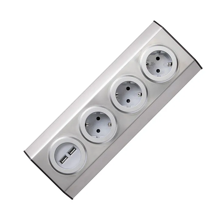 Podsklop sa 3 utičnice + USB KNV03/USB