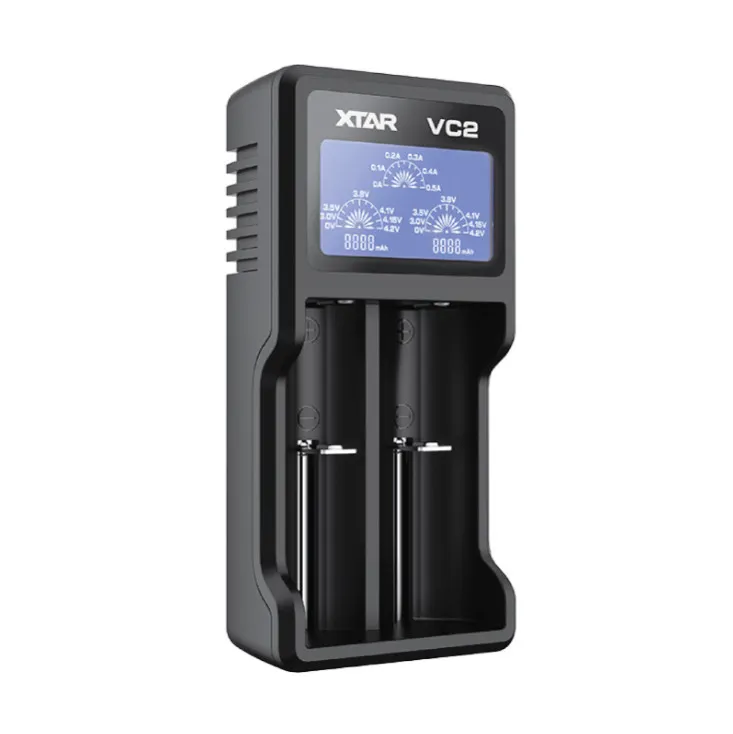 USB punjač akumulatora do 2 kom. sa displejem XTAR-VC2