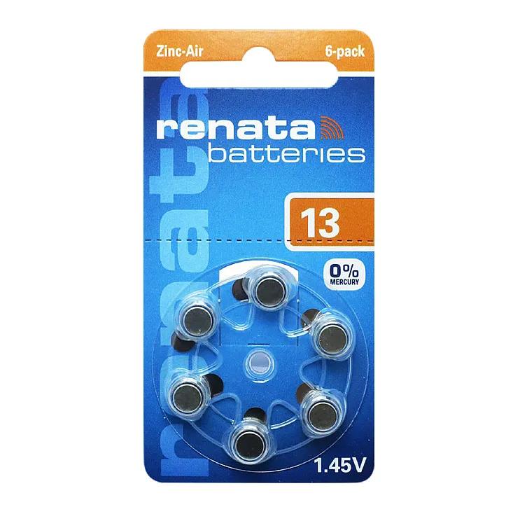 Renata baterije za slušni aparat Renata-ZA13/BP6