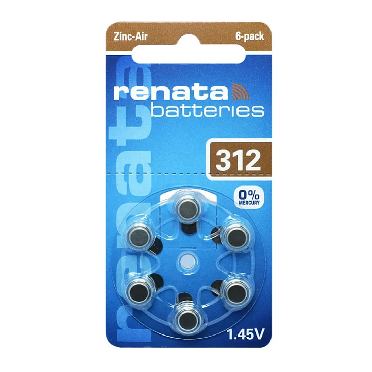 Renata baterije za slušni aparat Renata-ZA312/BP6