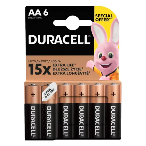 Duracell alkalne baterije AA DUR-LR6/6BP