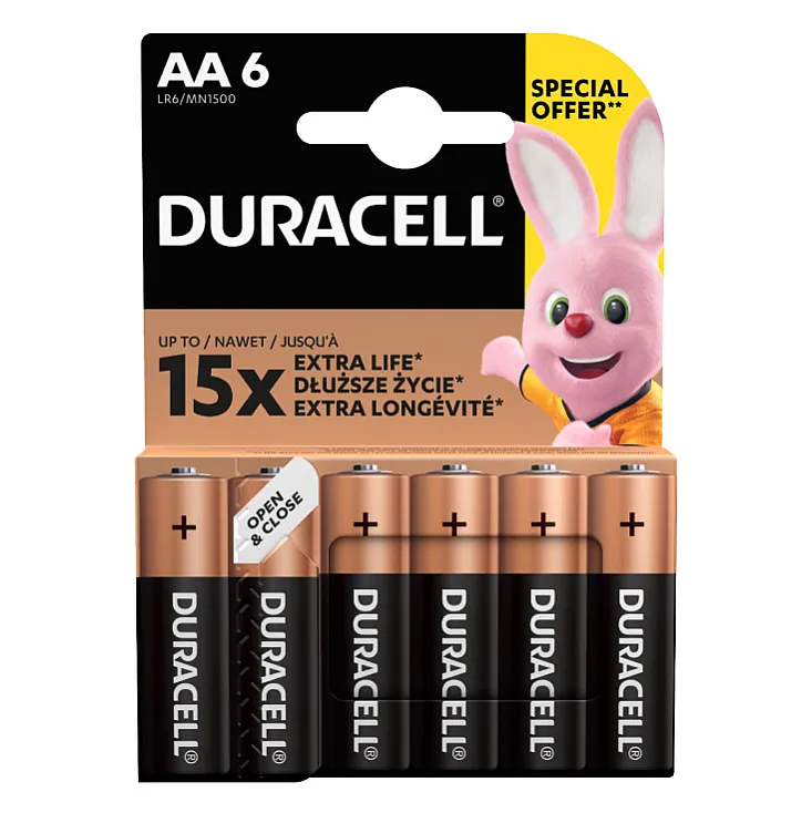 Duracell alkalne baterije AA DUR-LR6/6BP