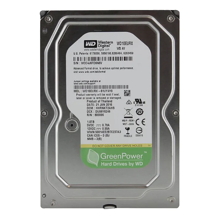 Hard disk WD 1TB HDD-WD10EURX - refabrikovan (refurbished)