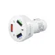 USB punjač iz upaljača automobila QC3.0+2xUSB USBP357