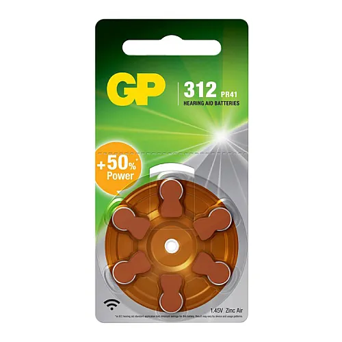 GP baterije za slušni aparat GP-A312/6BP