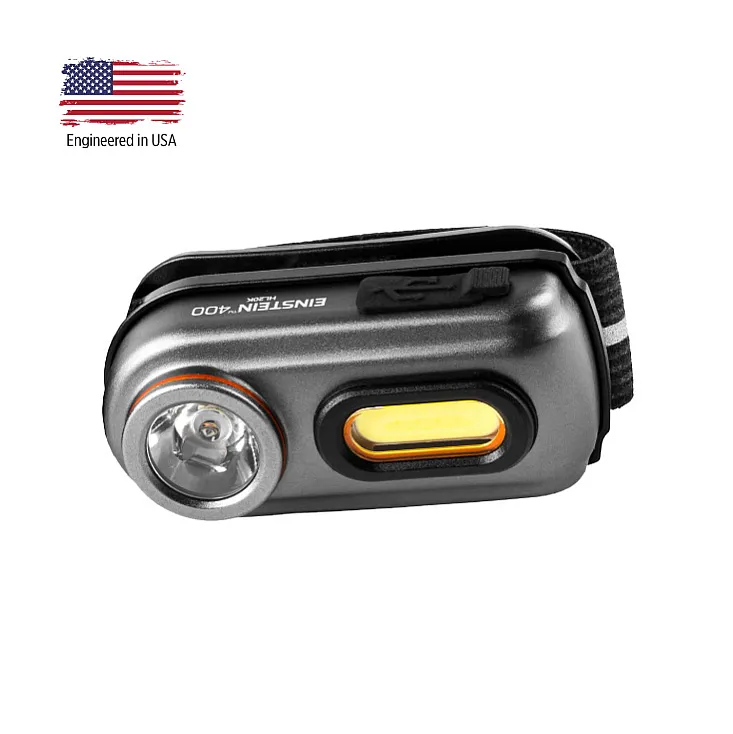 LED naglavna punjiva lampa NEBO EINSTEIN 400 NEB-HLP-0005-G