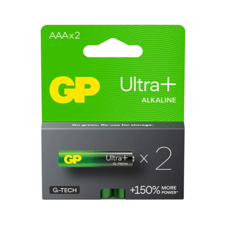 GP alkalne baterije ULTRA+ AAA GP-LR03-PLUS/2BPnd